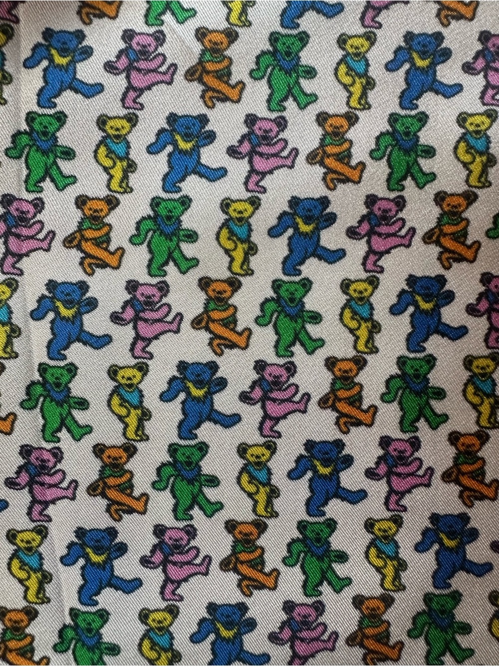 Grateful Dead Bear Silk Scarf
